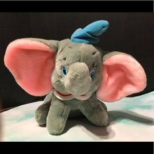 DISNEY CLASSIC DUMBO 80s PLUSH CIRCUS ELEPHANT 13”